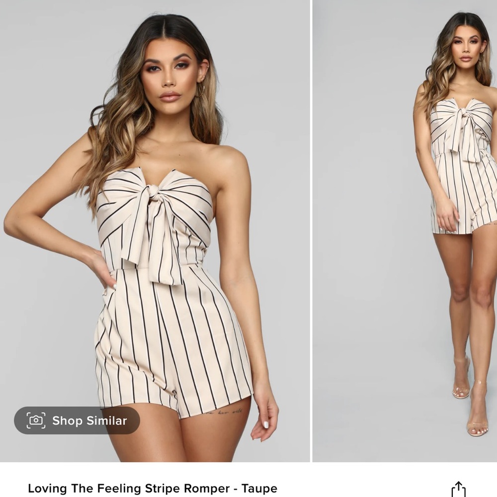 Striped romper